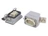 1712460000 HDC-KIT-HE 06.100, Разъем: HDC; "папа" + "мама"; гнездо + вилка; HE; PIN:6; 6+PE; PG16, Weidmuller