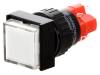V16F-11Z-W, Переключатель: кнопочный; 2; SPDT; 3A/250ВAC; 2A/24ВDC; белый; IP40, Onpow