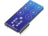 CAP TOUCH 2 CLICK, Click board; емкостная клавиатура из 6 кнопок; SPI; CAP1166, MikroElektronika