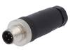 SM12-CVP-D4Q-1D9 Вилка; M12; PIN:4; "папа"; код D-Ethernet; на провод; IP65/IP67