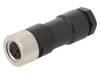 7000-08481-0000000, Разъем: M8; "мама"; PIN:3; прямой; на провод; вилка; 4А; 60В; IP67, MURRELEKTRONIK