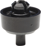 60224-011, Equipment foot black diam.21 x 15 mm, Schroff