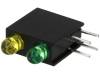 L-710A8EB/1Y1GT LED; в корпусе; Кол-во диод:2; 3мм; THT; желтый/зеленый; 20-60мкд