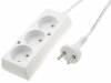 PS-360P-1.5, Сетевой удлинитель; Гнезда:3; ПВХ; белый; 2x1мм2; 1,5м; 10А, JONEX
