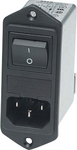 FN285106, Power inlet with filter 1 A 250 VAC, Schaffner