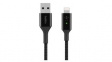 CAA007BT04BK Smart LED Cable USB-A Plug - Apple Lightning 1.2m Black