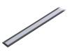GROOVE10 C/U BK 1M SET STD, Профиль для LED модулей; молочный; встраиваемый; черный; L: 1м, TOPMET