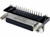 L77SDB25S1ACH4F, Гнездо; D-Sub; PIN:25; "мама"; Фиксация: винтами; угловой 90°; THT, Amphenol