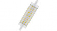 4058075811850 Dimmable Double-Ended LED Lamp 118mm 15W 2700K R7s
