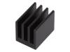ICKSMDK19SA, Радиатор: штампованный; черный; L:19мм; W:13,5мм; H:15,24мм, Fischer Elektronik