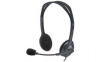 981-001000 Headset, H111, Stereo, On-Ear, 20kHz, Stereo Jack Plug 3.5 mm, Black