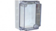 CHDX6-330C X6 Knock Out Enclosure, ABS, Transparent Lid, 125 x 175 x 85 mm, IP66/67, Grey, 