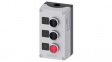 3SU1853-0AD00-2AB1  Control Station with 3 Pushbutton Switches, Black, Red, 2NO + 1NC, Screw Termina
