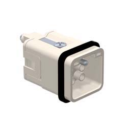 CQM 07, male insert, 7 poles + PE, ILME