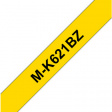 MKE-621BZ Этикеточная лента 9 mm черный на желтом