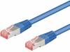 S/FTP6-CU-005BL Patch cord; S/FTP; 6; многопров; Cu; LSZH; синий; 0,5м