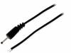 DC.CAB.0200.0150, Кабель; провода, вилка DC 0,7/2,35; прямой; 0,5мм2; черный; 1,5м, BQ CABLE (TME brand)