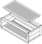 21500-037, Cover Plate 84 TE, Schroff