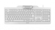 JK-A0400EU-0 Secure Keyboard 1.0 with Built-In RF / NFC Card Reader, LPK, EU US English with 