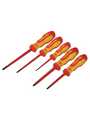 T4729, Triton XLS Screwdriver Set, Insulated, Slotted/Pozidriv, 5 Pieces, C.K Tools (Carl Kammerling brand)