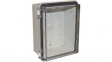 CHDX8-325C X8 Heavy Duty Hinged Enclosure, ABS, Transparent Lid, 170 x 220 x 110 mm, IP66/6