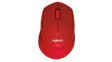 910-004911 Silent Wireless Mouse M330 1000dpi Optical Red