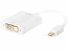CV0037B Кабель; вилка mini DisplayPort, гнездо DVI-D (24+1); белый