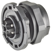 RST50I5S S1 M02V SW, Panel-mount plug M40 Plug Screw Connection, Wieland Electric