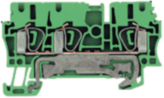 1608640000, ZPE 2.5 GNYE terminal block yellow / green 0.13...2.5 mm2, Weidmuller