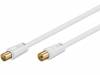ACG-0150-WH, Кабель; 75Ом; 1,5м; экранированные разъемы, с двойным экраном, Goobay