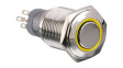 MP0045/1D2AM220S Pushbutton Switch, Vandal Proof, Amber, 2CO, IP67, Momentary Function