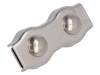 ZLR2-8-A4, Rope clamp duplex; acid resistant steel A4; for rope; Orope: 8mm, KRAFTBERG