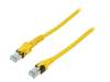 09488547745150, Patch cord; S/FTP; 6a; многопров; Cu; PUR; желтый; 15м; 27AWG, Harting