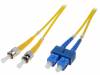 DK-2912-03, Световодный патч-корд; OS1; SC/PC, ST/PC; 3м; LSZH; Цвет: желтый, DIGITUS