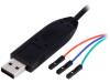 USB-SERIAL-CABLE-F, Адаптер; провода, USB A; Интерфейс: USB, serial, OLIMEX