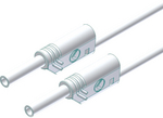MVL S WS 100/1 Au wei / white, Safety test lead diam. 2 mm white 100 cm CAT III, SKS Kontakttechnik