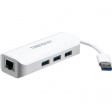 TU3-ETGH3 Адаптер Gigabit Ethernet USB 3.0 и USB-хаб USB 1x 10/100/1000 -