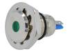 GQ12F-D/G/12 Индикат.лампа: LED; плоский; 12ВDC; Отв: O12мм; IP67; под пайку