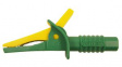 FCR7925 Crocodile Clip, 25mm, Green / Yellow