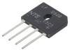 NTE5303, Однофазный выпрямительный мост; Urmax:1кВ; If:8А; Ifsm:200А; THT, NTE