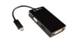 V7UC-VGADVIHDMI-BLK Adapter, USB-C Plug - VGA Socket/DVI Socket/HDMI Socket