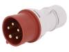 B.1030, Разъем: питания AC, трехфазный; вилка; "папа"; 16А; 400ВAC; IP44, PAWBOL