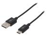 45735, Кабель; USB 2.0,USB 3.1; вилка USB A, вилка USB C; 1м; черный, Goobay