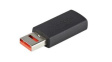 USBSCHAAMF Data Blocker Adapter, USB-A Plug - USB A Socket