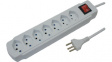 20 300217S Outlet strip, 1 Switch, 7xJ (T13), 1.5 m, Type 12