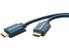 70307, Кабель; HDMI 1.4; вилка HDMI, с обеих сторон; 15м; синий, Clicktronic