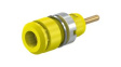 65.9194-24 Laboratory Socket, diam. 2mm, Yellow, 10A, 600V, Gold-Plated
