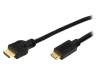 CH0022, Кабель; HDMI 1.4; вилка mini HDMI, вилка HDMI; 1,5м; черный, LOGILINK