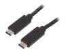 50501, Кабель; USB 3.1; с обеих сторон, вилка USB C; 1м, QOLTEC