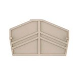 1770400000, ZAP ZDU4-2 End plate 34.05x2x61.99mm Beige, Weidmuller